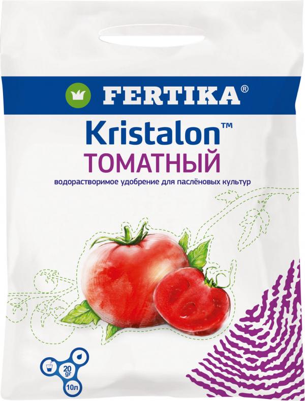 КРИСТАЛОН для томатов NPK 8:11:37+5 MG+МИКРО (Весна-Лето) купить в Москве,цены от производителя - АО «Фертика»
