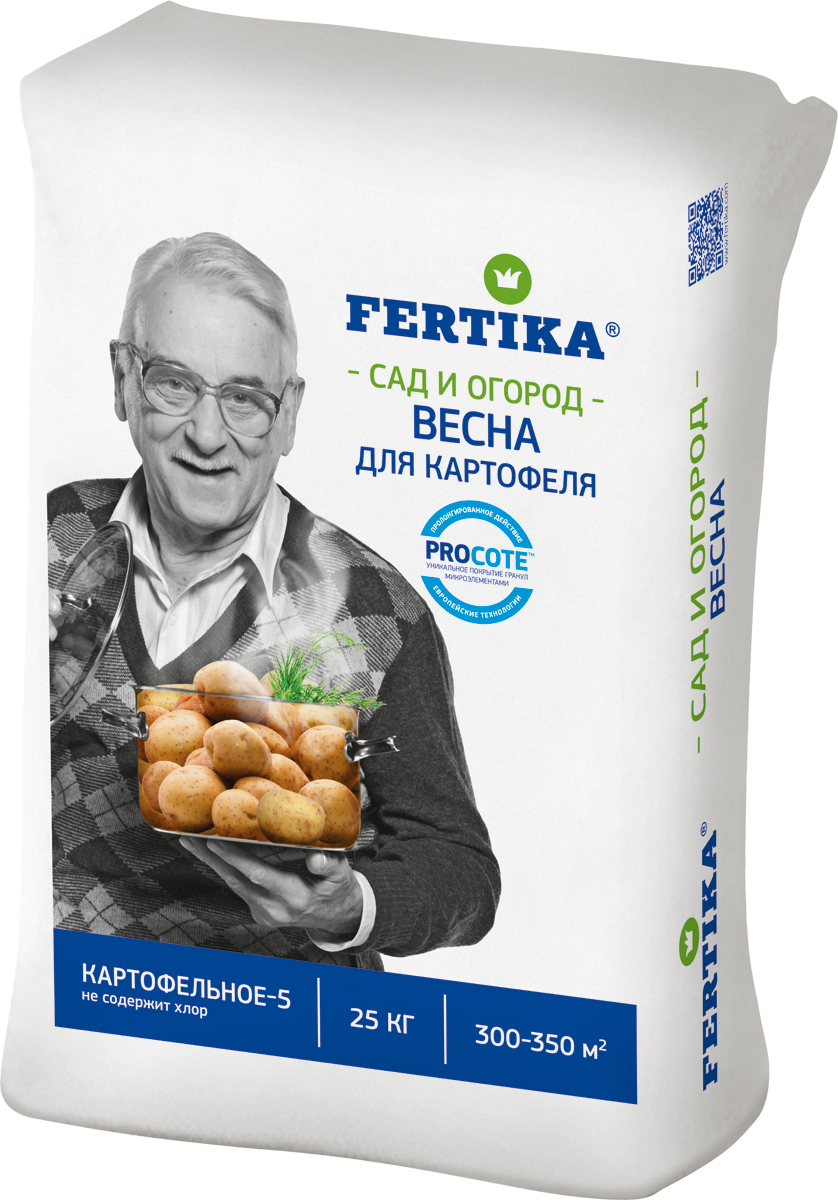 Удобрение для картофеля NPK 11:9:16 +МИКРО (Весна) купить в Москве, цены отпроизводителя - АО «Фертика»