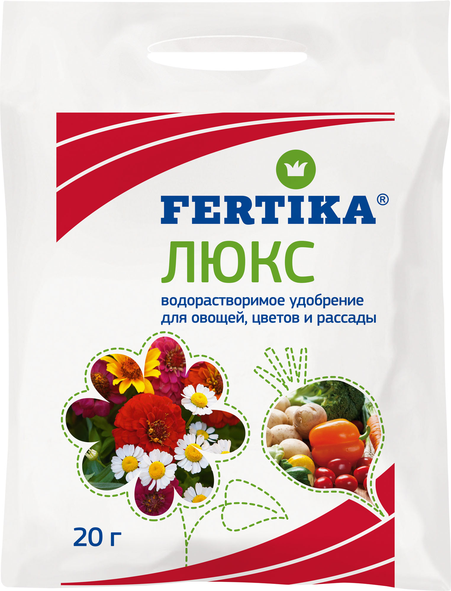 ФЕРТИКА ЛЮКС - для овощей, цветов и рассады NPK 16:20:27+МИКРО купить вМоскве, цены от производителя - АО «Фертика»